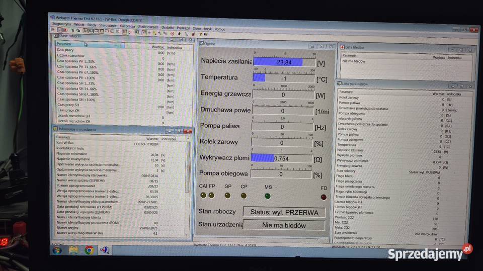 Nowy nowe ogrzewanie postojowe Scania Webasto Pleszew