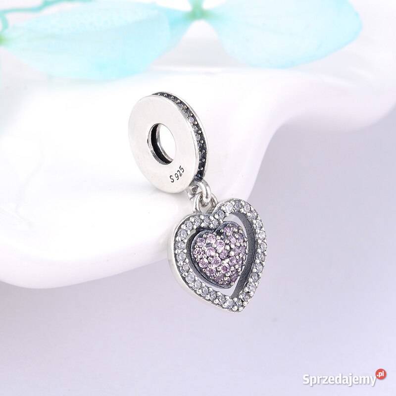Pandora Charm zawieszka serce pave miłość love srebrne mazowieckie Warszawa