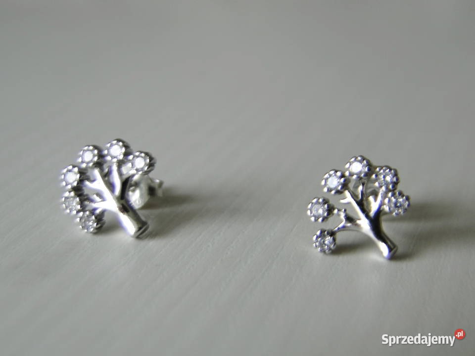 Śliczne kolczyki drzewka srebro 925 Warszawa
