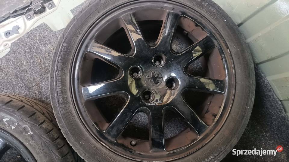 Peugeot 207 Oryginalne aluminiowe felgi 16 Średnica 16" Samochodowe Wrocław
