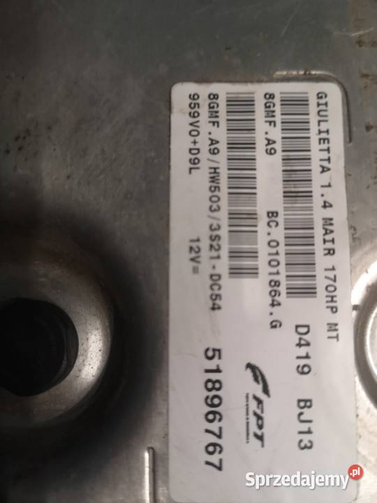 Sterownik silnika Alfa Giulietta 14 Multiair 170 Kraków