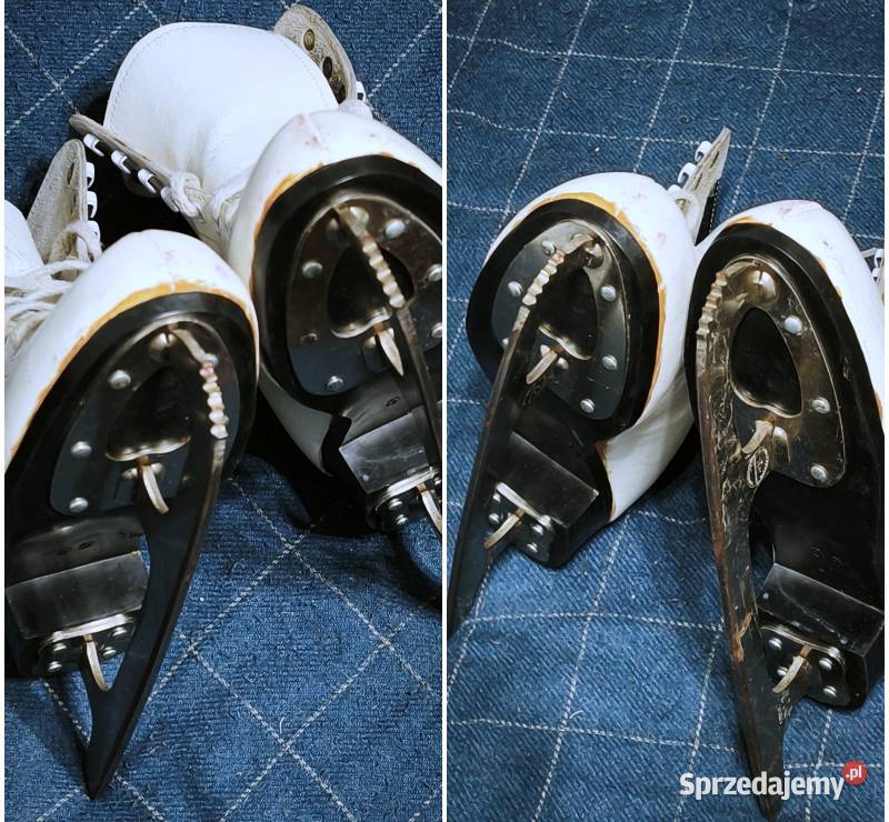 Łyżwy figurowe rozmiar 390 wkładki 245 Skóra Piotrków Trybunalski