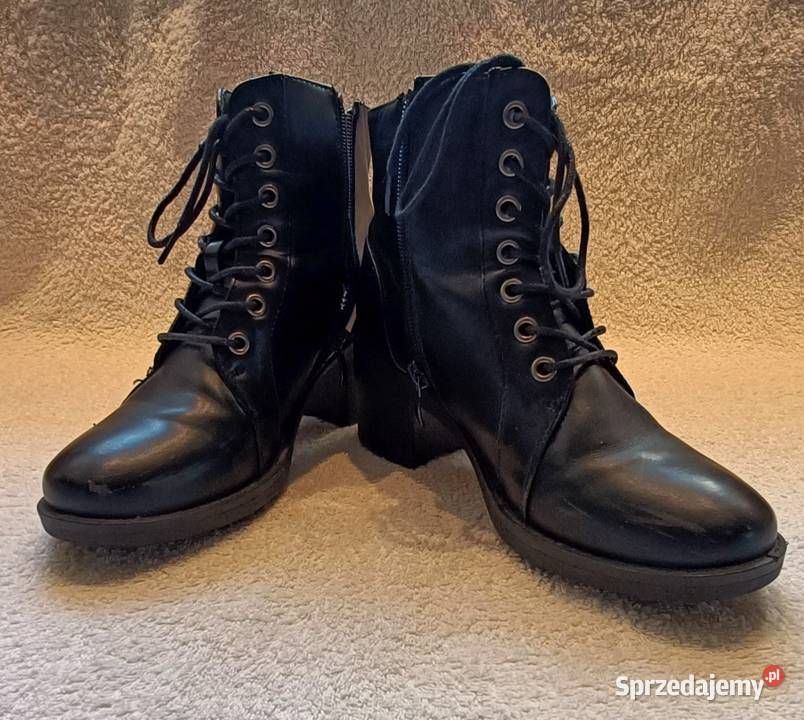 Botki zimowe krótkie Mało używane 37 Kozaki mazowieckie