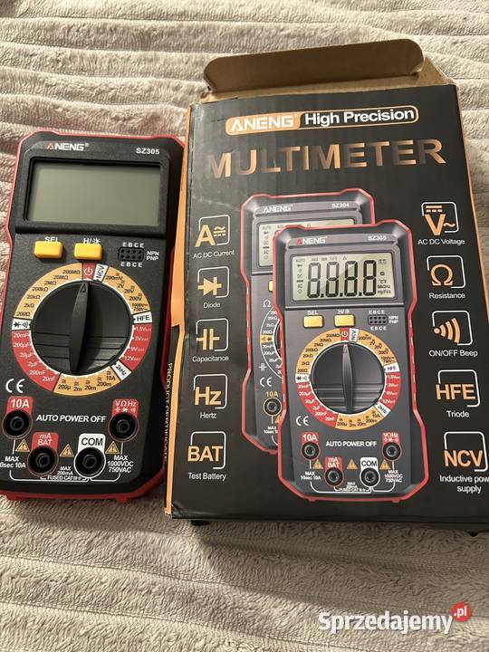 Multimetr cyfrowy ANENG SZ304 auto range LCD Siemiatycze sprzedam