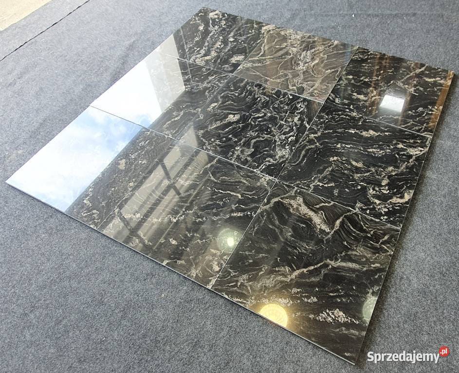 River Black płytki posadzka kamień czarny z Bielawa sprzedam