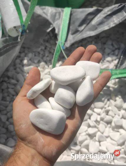 Otoczak THASSOS śnieżnobiały grecki biały White Żwir i kamienie Opole