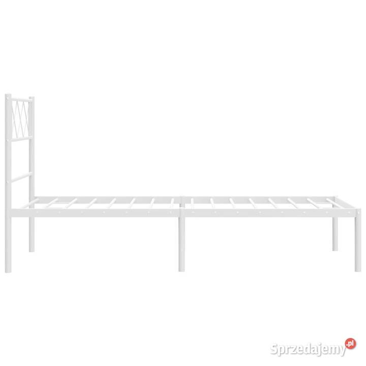Łóżko Metalowe Białe Rama Łóżka Ze Stelażem 90cm Warszawa sprzedam