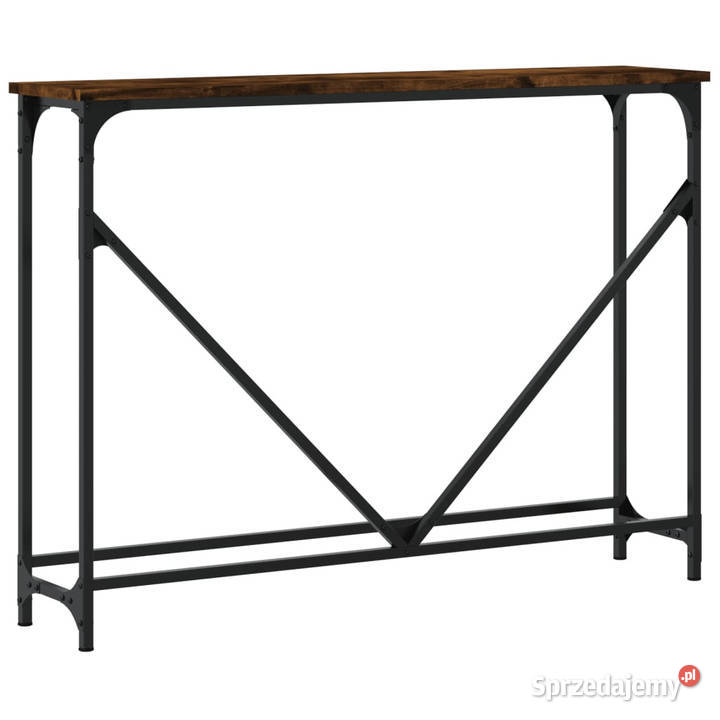 Stolik konsolowy przydymiony dąb 102x225x75 mazowieckie Warszawa