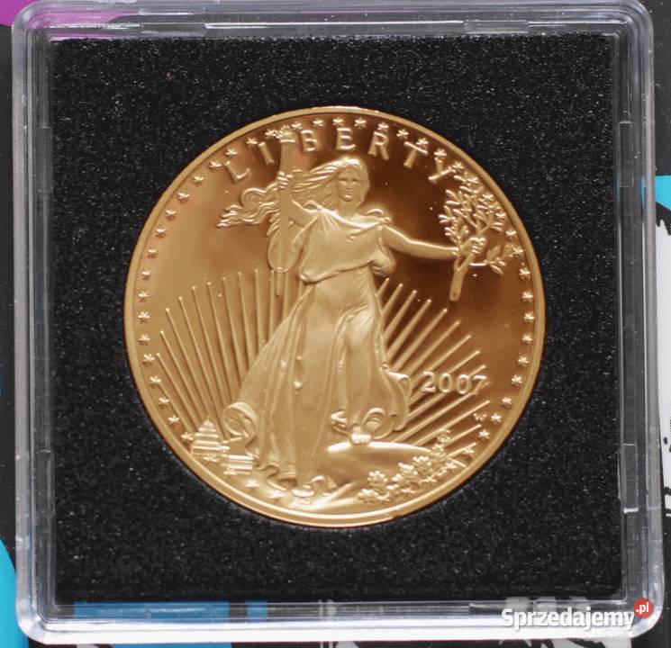 Amerykański orzeł uncja złota 1 Oz Au lustrzanka