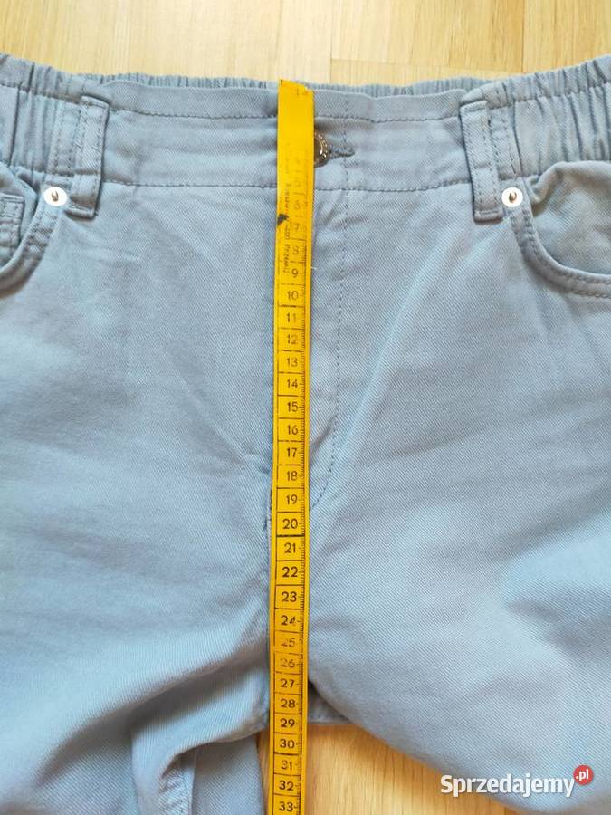 Spodnie mom w niebieskim kolorze sprzedam