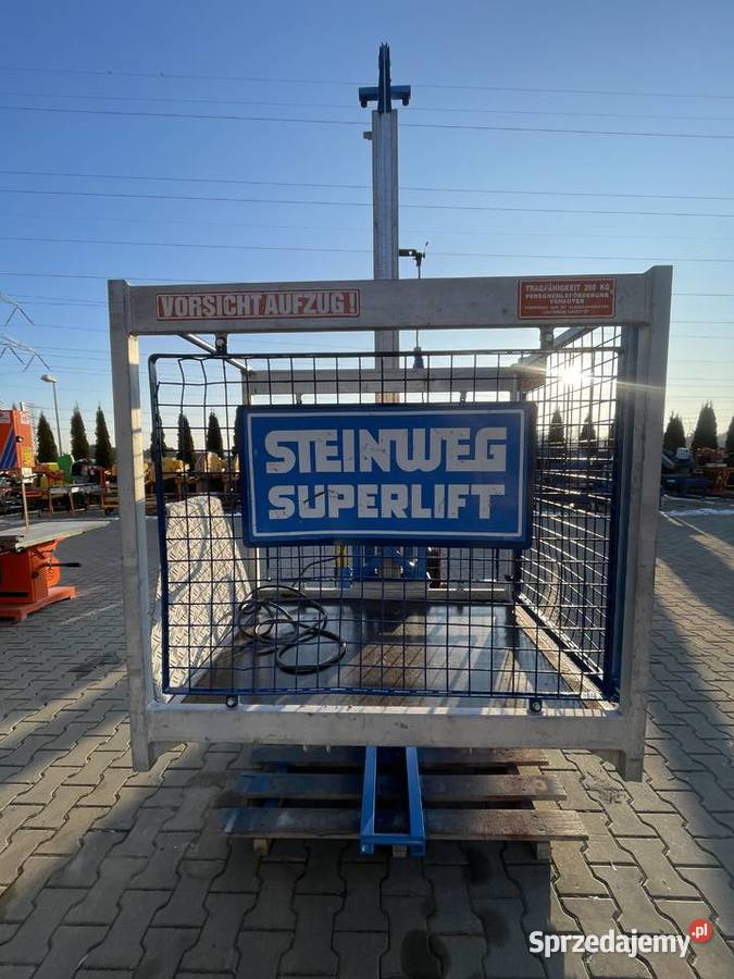 Winda budowlana wyciąg koszowy Steinweg Ślesin