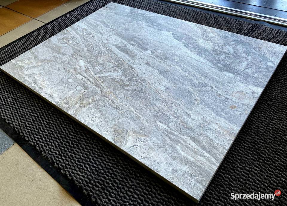 GRUBE 2 PŁYTY TARASOWE szare 80X60 KAMIEŃ Łask