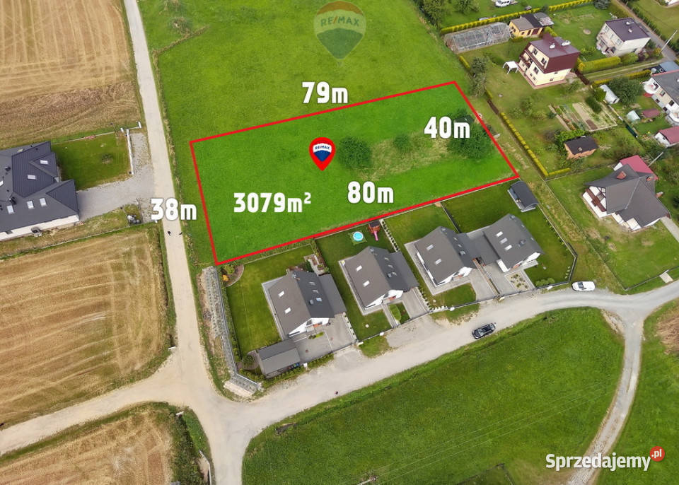 Działka budowlana w Jaworzu 3089 m2 Sprzedaż Jaworze sprzedam