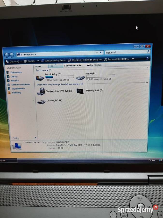 Sprzedam notebooka Sony Vaio VGNFZ140E Kraków
