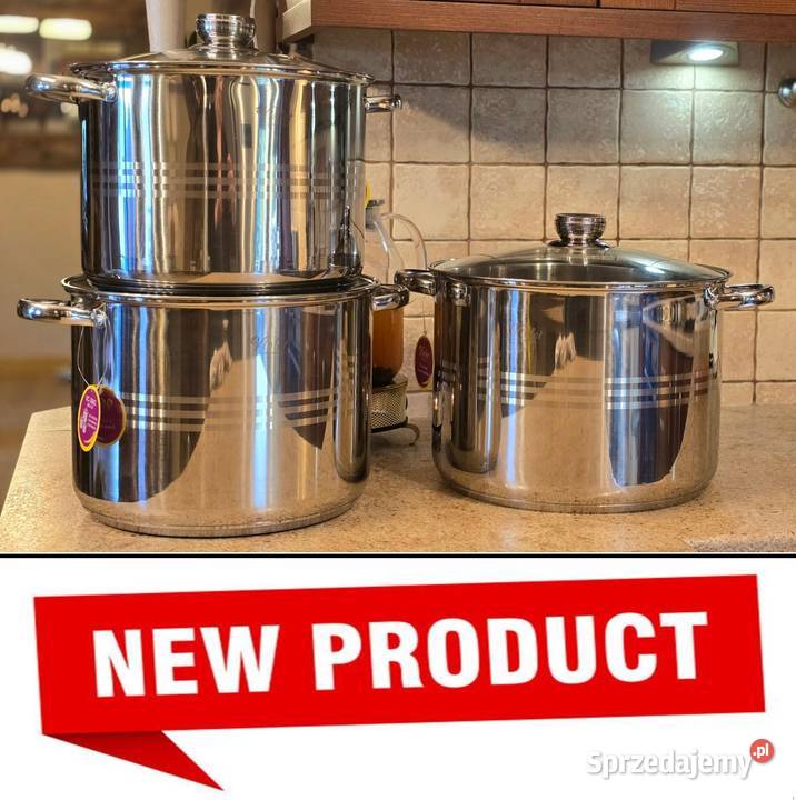WYPRZEDAŻ 229 Garnki nierdzewne rosołowe VIOLET