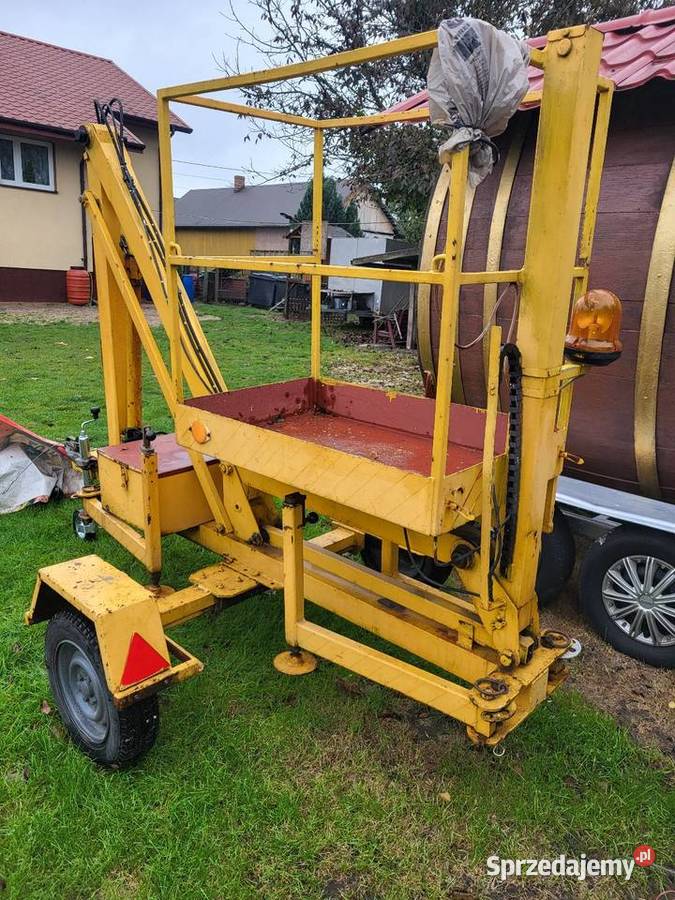 Zwyzka na przyczepie Dźwigi, podnośniki