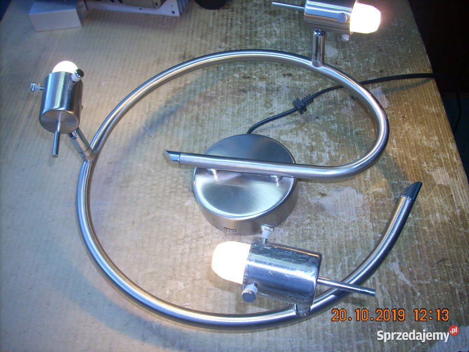 PLAFON SPOT LAMPA SUFITOWA 3x LED 3W chrom Piotrków Trybunalski