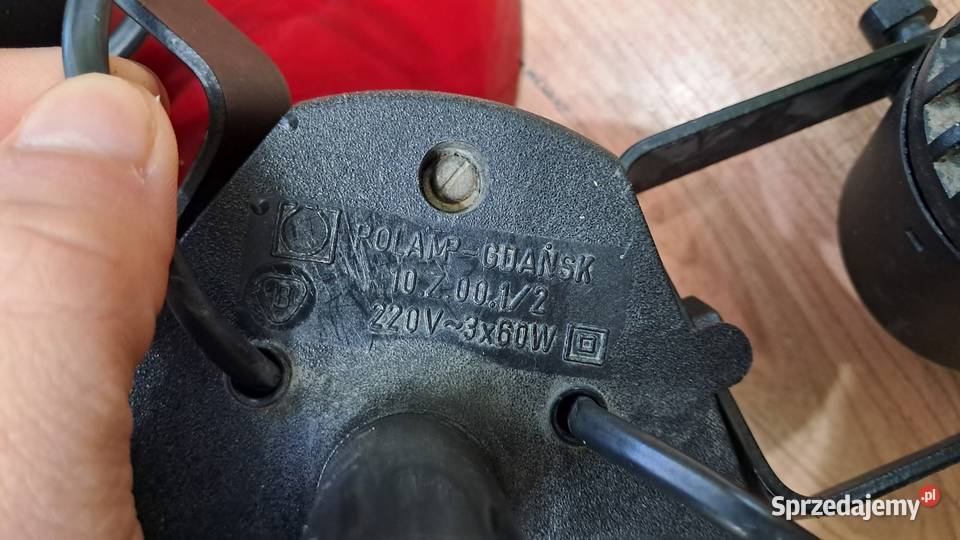 Stara Polska Lampa Polam Gdańsk 10Z 0 012 PRL Świecie sprzedam
