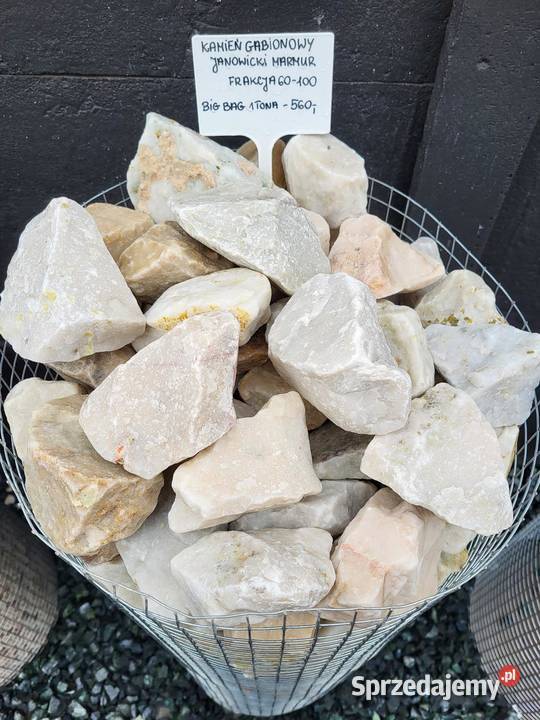 Kamień gabionowy Janowicki marmur 60100 mm sprzedam