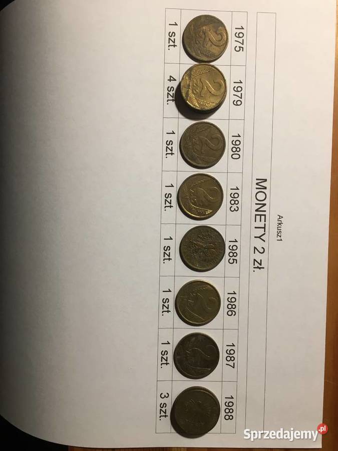 Monety polskie z epoki komunizmu warmińsko-mazurskie Olsztyn sprzedam