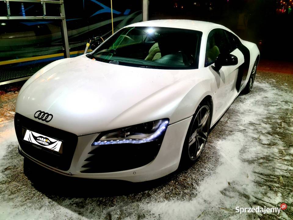 Audi R8 42 v8 Rtronic 4x4biala perła zamiana Zarejestrowany w Polsce Wasilków