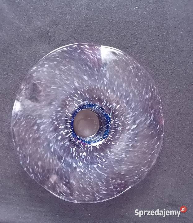 Świecznik z kołnierzem Lorenzo Art Glass wielkopolskie Koźminek sprzedam