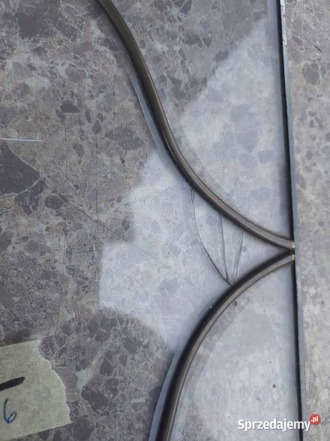 22 Witraż frontu starego zegara fazowane szkło Tczew