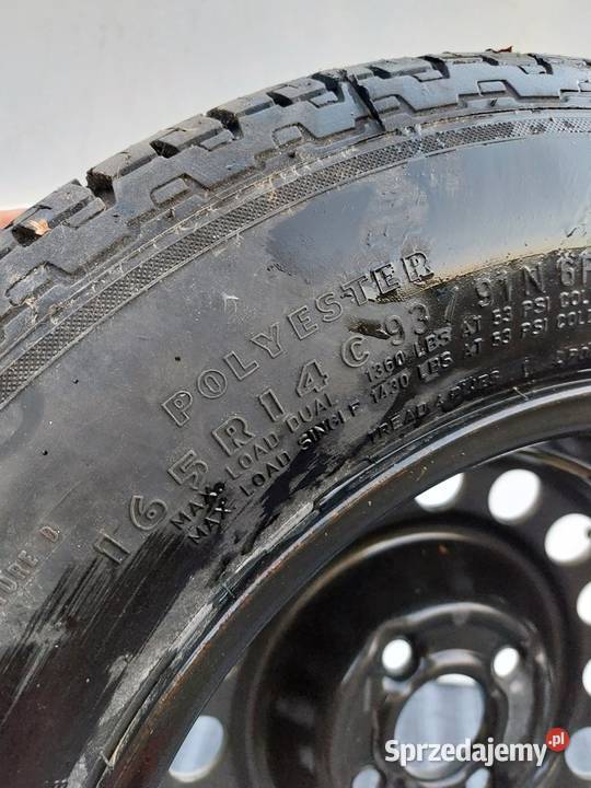 Koło zapasowe do przyczepy 4x100 165R14C 9391 N Pozostałe Zawiercie