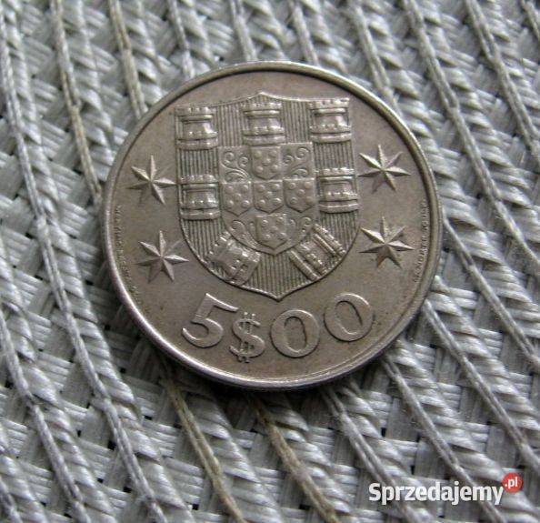 Portugalia 5 Escudo 1977r Kalisz sprzedam