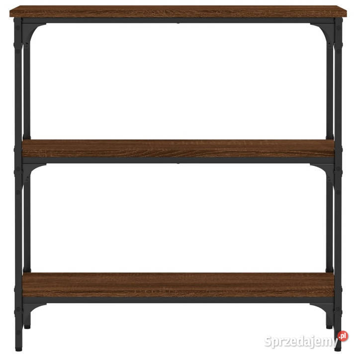 Stolik konsolowy brązowy dąb 75x225x75 WM834034