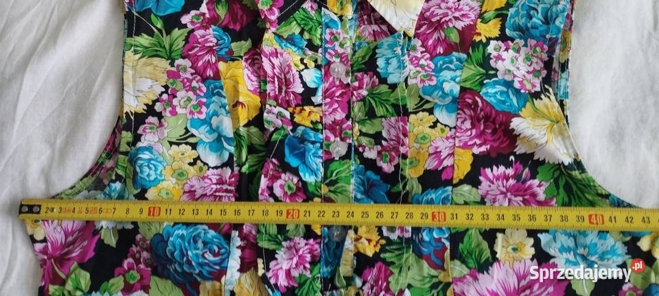 Sukienka letnia bawełniana w kwiaty Wrocław sprzedam