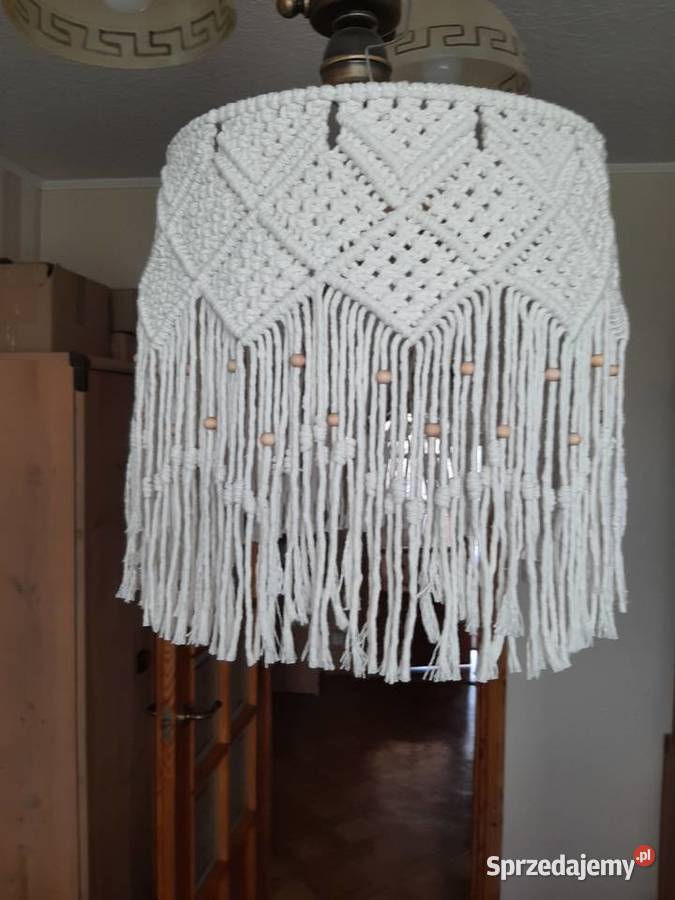 Abażur żyrandol lampa makrama rękodzieło kujawsko-pomorskie Bydgoszcz