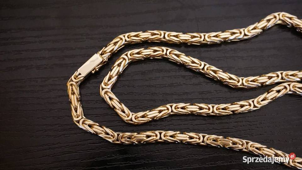 ZŁOTY ŁAŃCUSZEK GĘSTY KRÓLEWSKI ŁAŃCUCH 200G mazowieckie