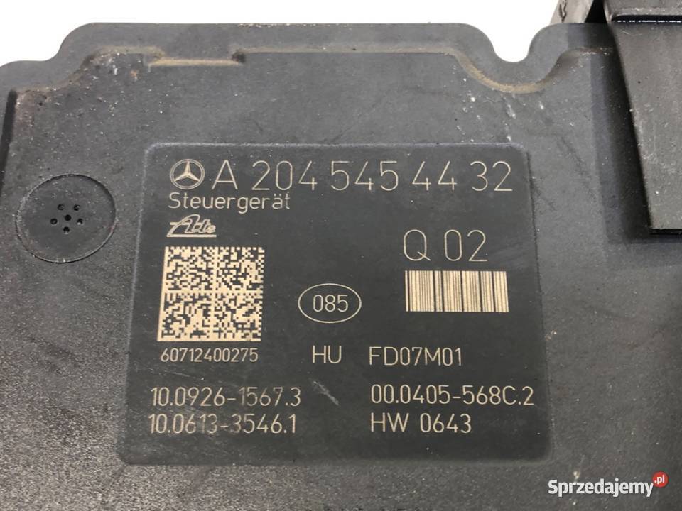 POMPA ABS MERCEDES W204 A0064312312 18 184 0715 osobowe