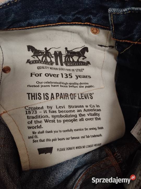 Levis W29 L32 Długie SPODNIE dżinsowe jeansy Dżins małopolskie Kraków sprzedam