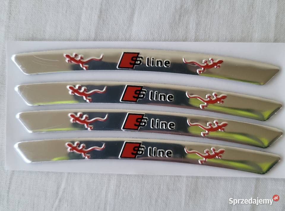 Naklejkiemblematy na felgi Audi Sline Black Emblematy Gliwice