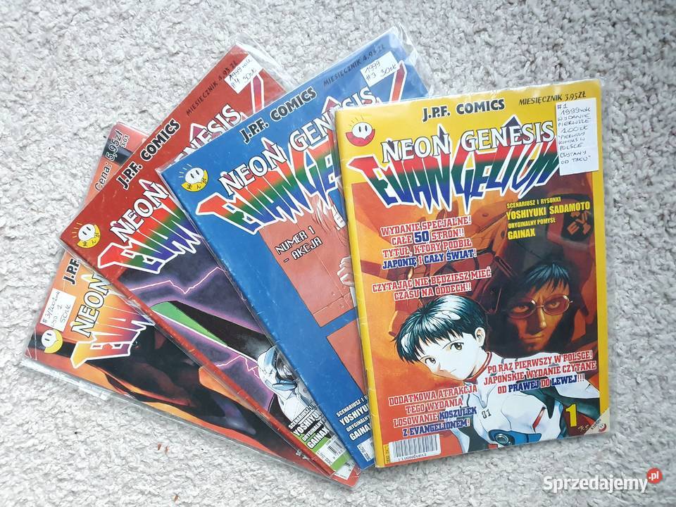 Neon Genesis Evangelion - zestaw 4 komiksów, Manga