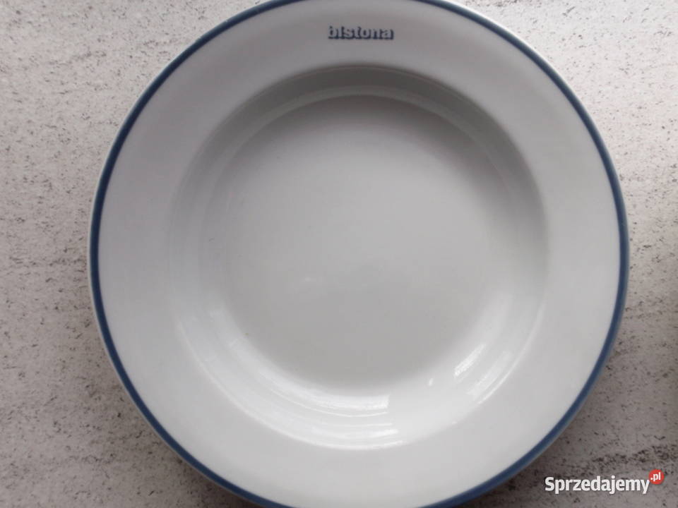 Talerze porcelana Lubiana Bistona PRL