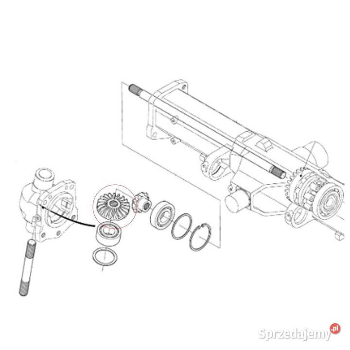 Zębatka 20T20T Kubota M6040M7040M8540 3C01143422