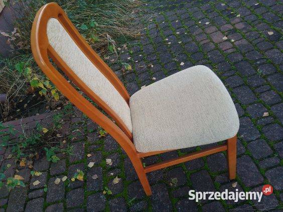 Krzesła drewniane tapicerowane do jadalni 6 Krzesła