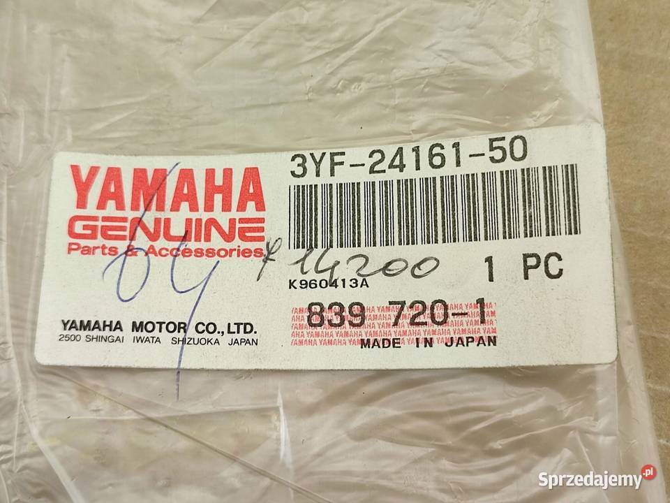 NAKLEJKA 5 VALVE SINGLE POD BAK LEWA YAMAHA sprzedam