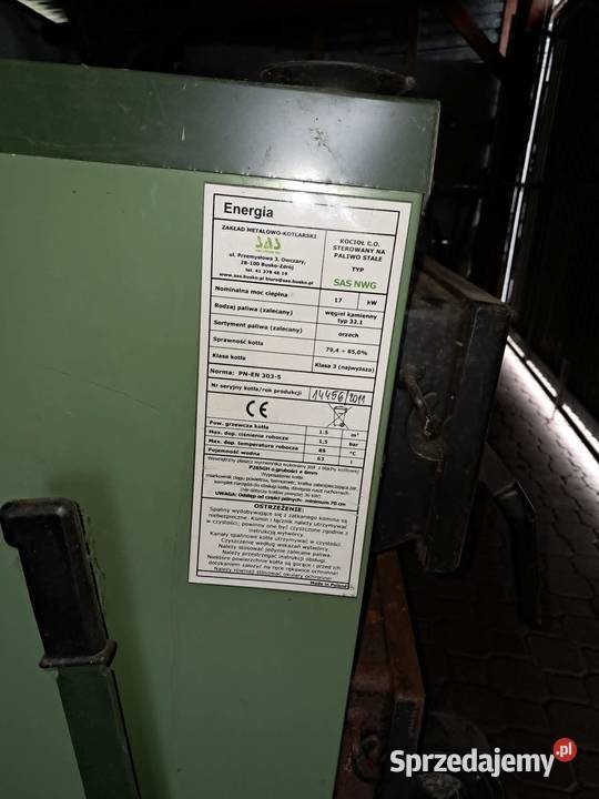 Kocioł CO SAS NWG 17 kW 2011 r Rzeszów sprzedam