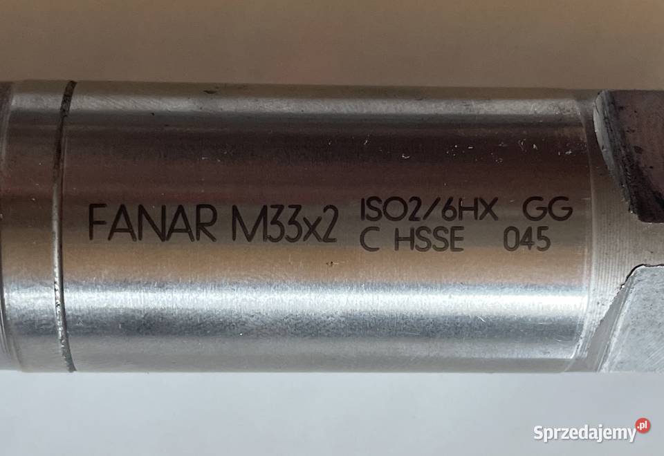 Gwintownik M33x2 ISO26H HSSE FANAR Czarnożyły