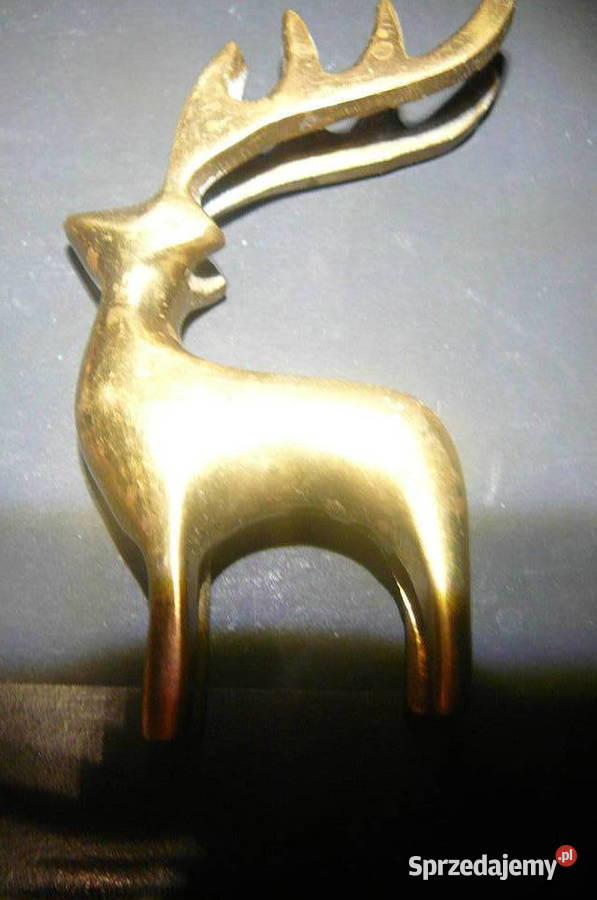 Renifer złoty metal stary Wrocław sprzedam