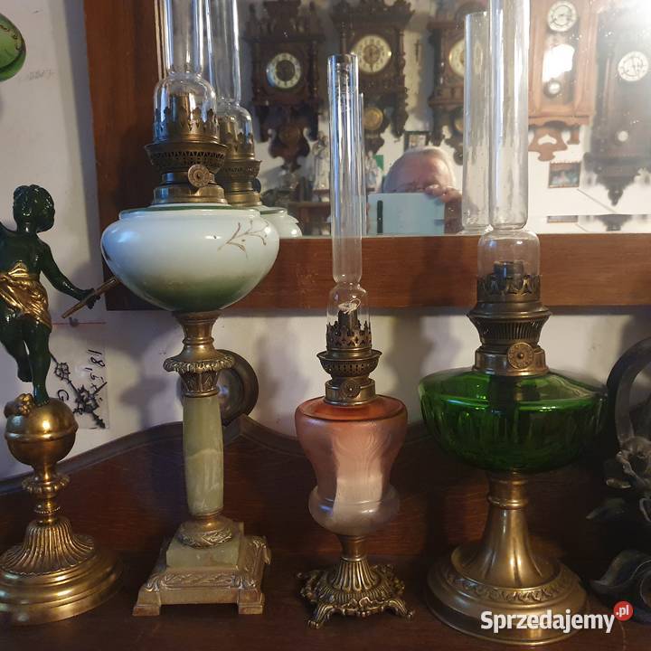 Mała sprawna lampa naftowamuzealny oryginał z Wrocław sprzedam