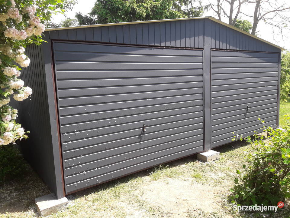 Mały Garaż Blaszany ORZECH Garaże Blaszane Ostrzeszów
