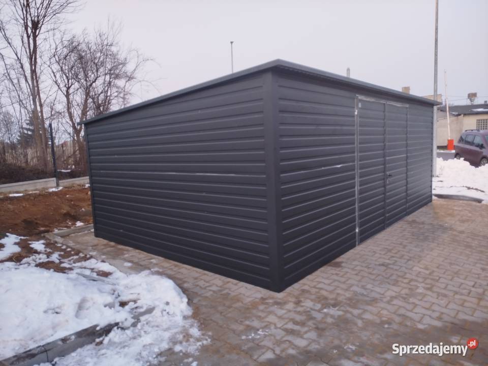 Garaż Blaszany z zadaszeniem bocznym Wiata Sprzedaż