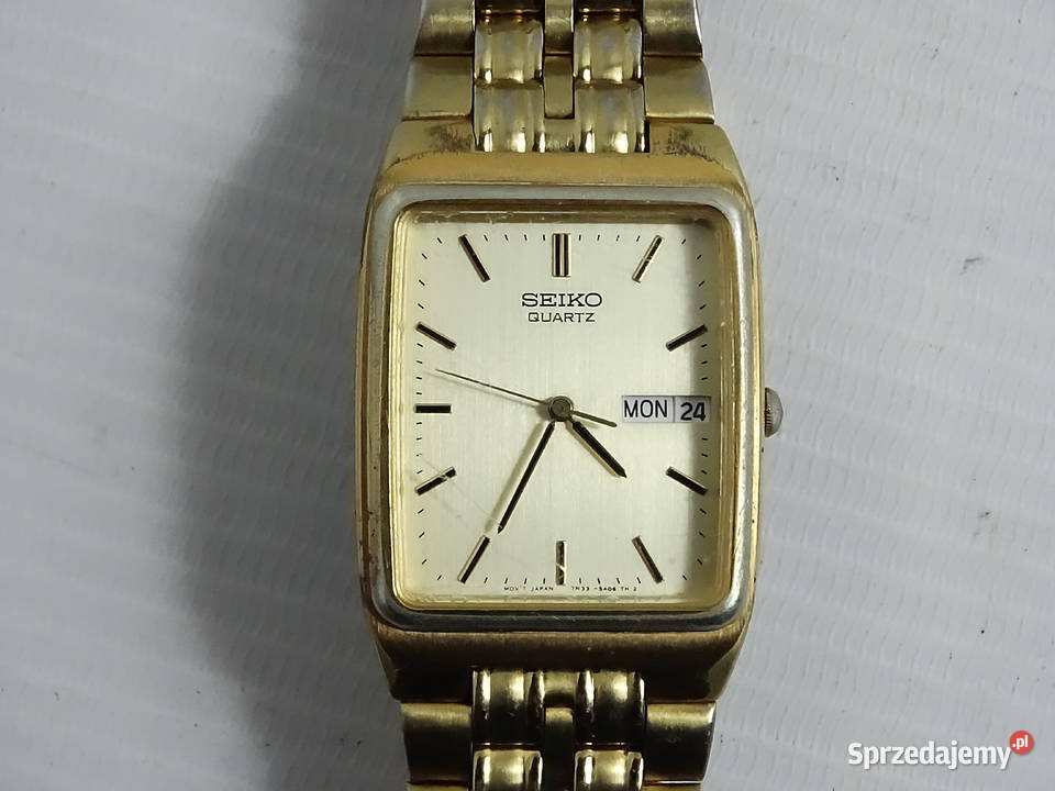 Zegarek SEIKO Quartz Vintage Złoty Tank 7N335A00 Biłgoraj