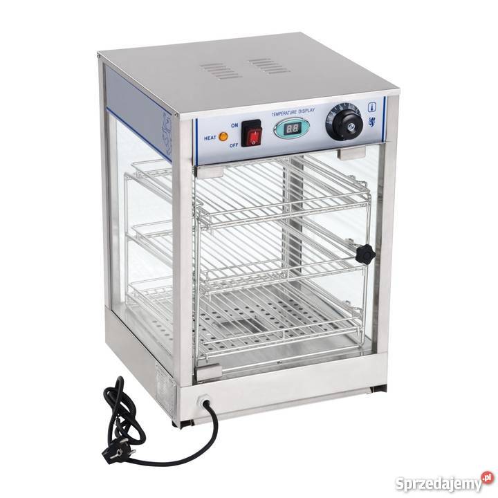 Witryna ekspozycyjna grzewcza 850W oświetlenie Poczesna