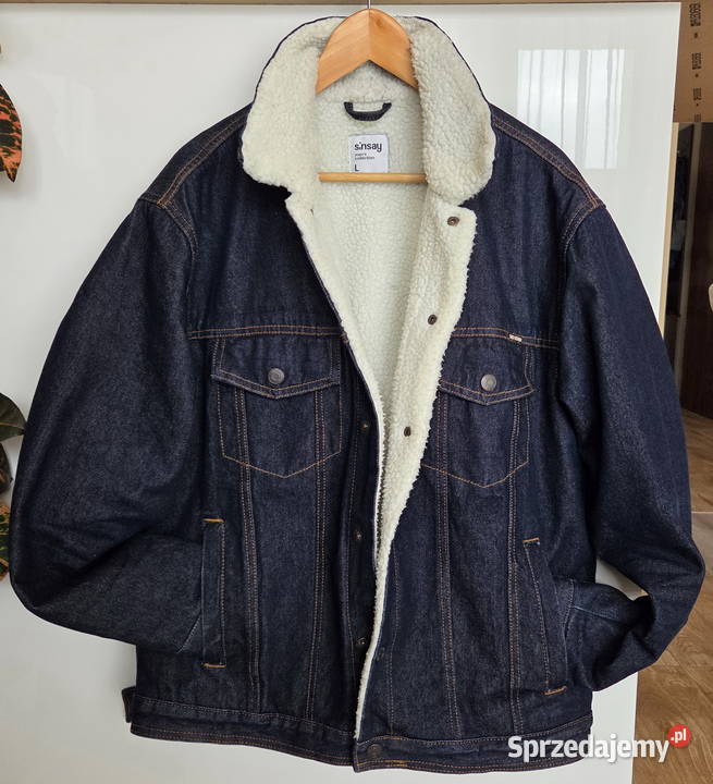 Kurtka Sinsay jeans męska rozmiar L ocieplana